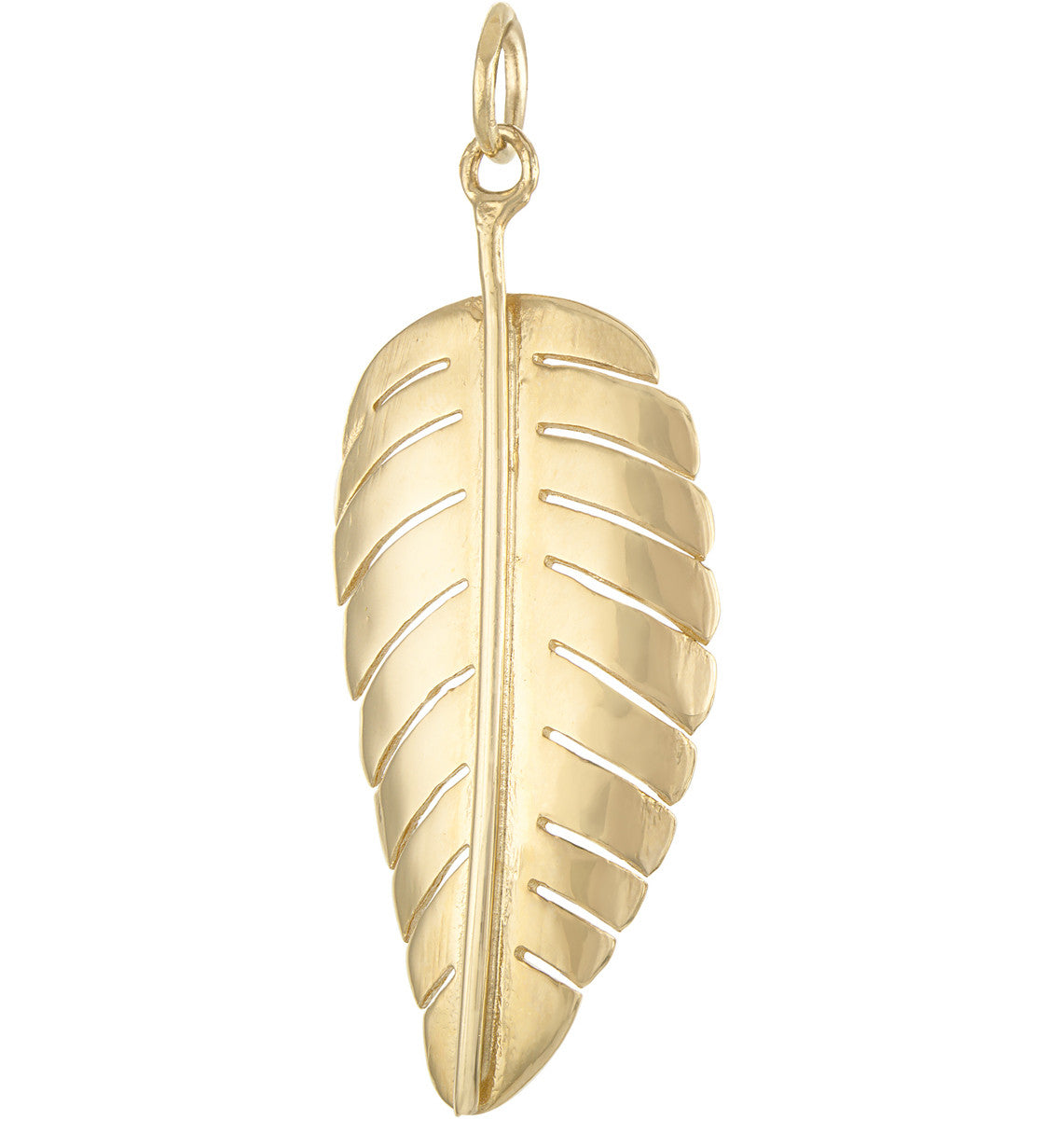 Feather 14K Gold Charm